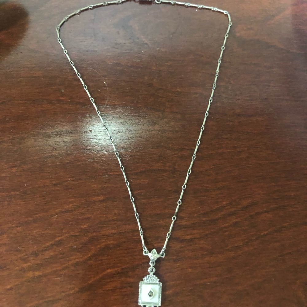 Vintage 1928 Necklace. Silver - 16”